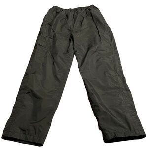 Coleman The Outdoor Men’s Black Nylon Drawstring Pants Mesh Lining Ankle Snaps L